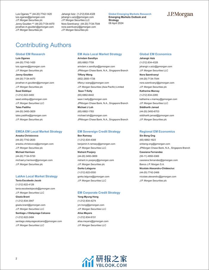 JPMorgan Econ  FI-Emerging Markets Outlook and Strategy Broadening growth help...-107460605 - 第2页预览图