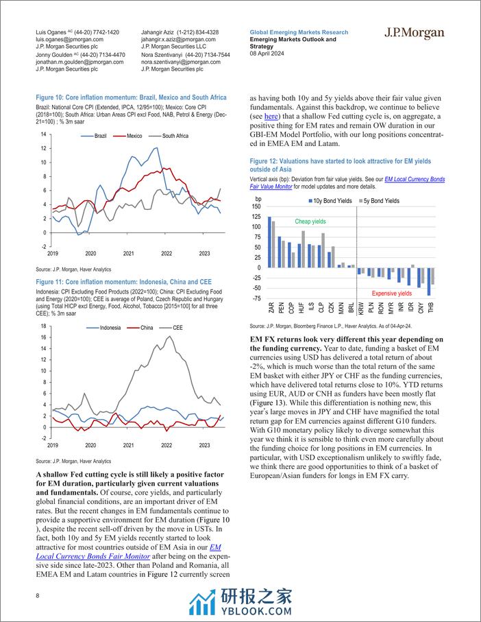 JPMorgan Econ  FI-Emerging Markets Outlook and Strategy Broadening growth help...-107460605 - 第8页预览图