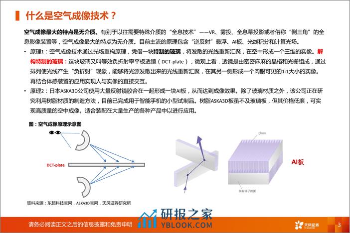 非金属新材料：前沿新材料1：空气成像，科幻照进现实 - 第3页预览图