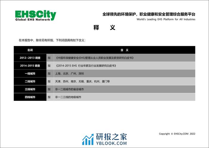 EHSCity：2022-2023环保健康安全(EHS)行业年薪及行业发展研究白皮书 - 第3页预览图