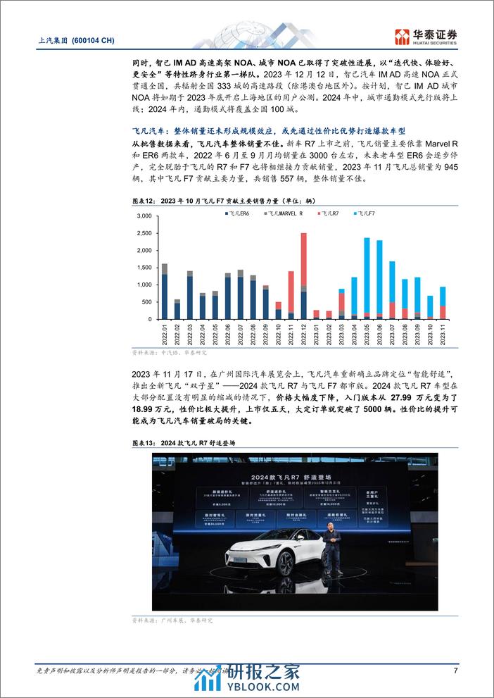 2023上汽集团最新研究报告：低估值下迎接黎明，自主向上海外发力 - 第7页预览图