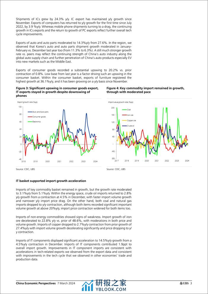 UBS Economics-China Economic Perspectives _A positive surprise from trade ...-106914050 - 第3页预览图