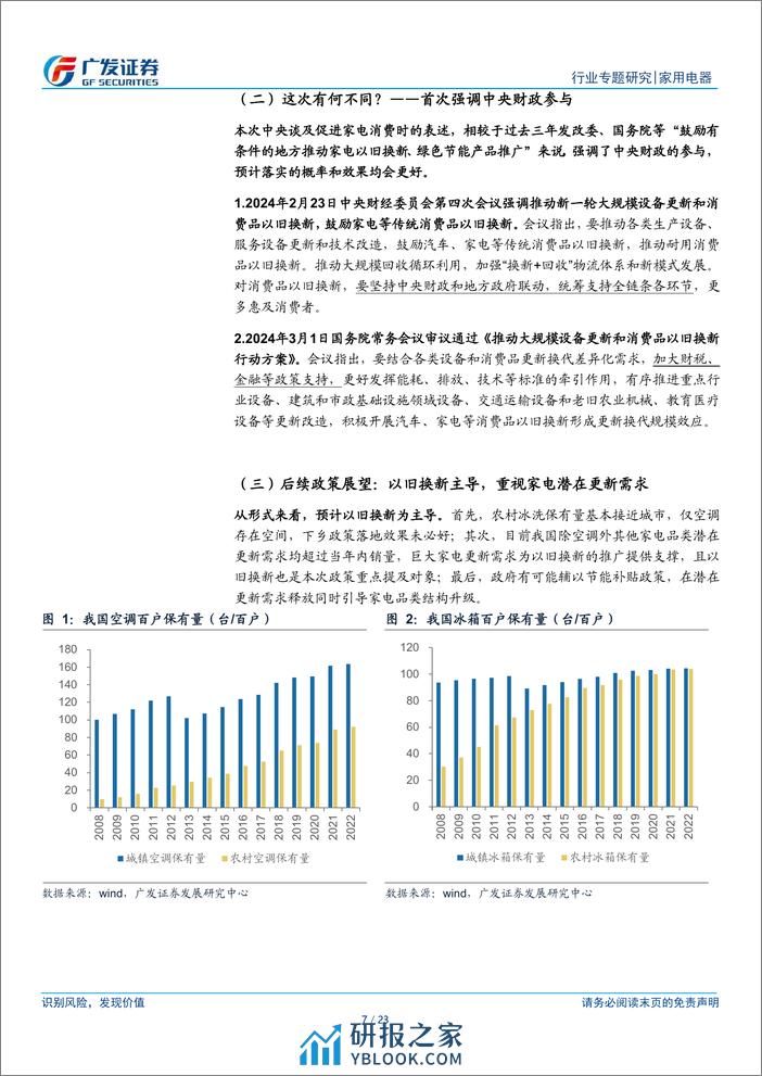 家用电器行业-家电政策专题：新一轮以旧换新政策有望推出，带动内需改善-240307-广发证券-23页 - 第7页预览图