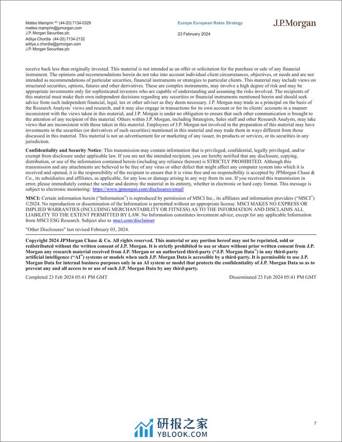 JPMorgan Econ  FI-Supply and Data Outlook-106676196 - 第7页预览图