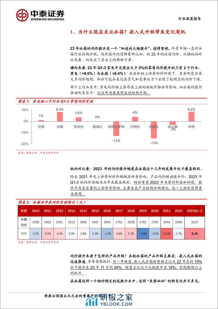 中泰证券：家用电器行业深度报告-从冰箱变化看二线白电红利 - 第4页预览图