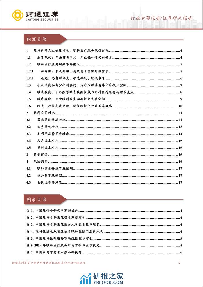 财通证券-眼科服务报告：眼科赛道百花齐放，需求有望逐步恢复 - 第2页预览图