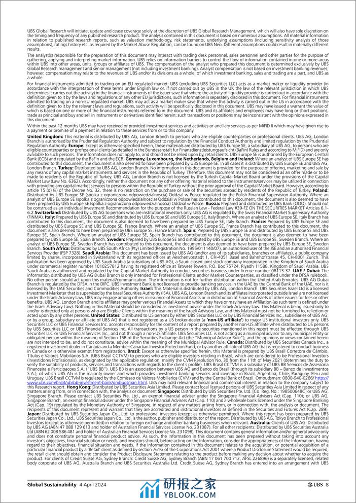 UBS Equities-Global Sustainability _ESG ETF Holdings Update_ Gershuni-107408337 - 第8页预览图