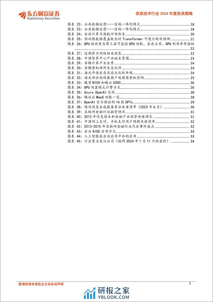 信息技术行业2024年度投资策略：数据赋能，AI突围 - 第3页预览图