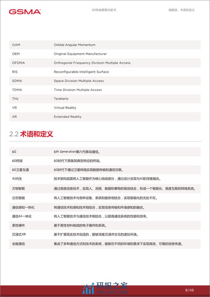 GSMA&荣耀&中国联通&Du：2024年6G终端愿景白皮书 - 第8页预览图