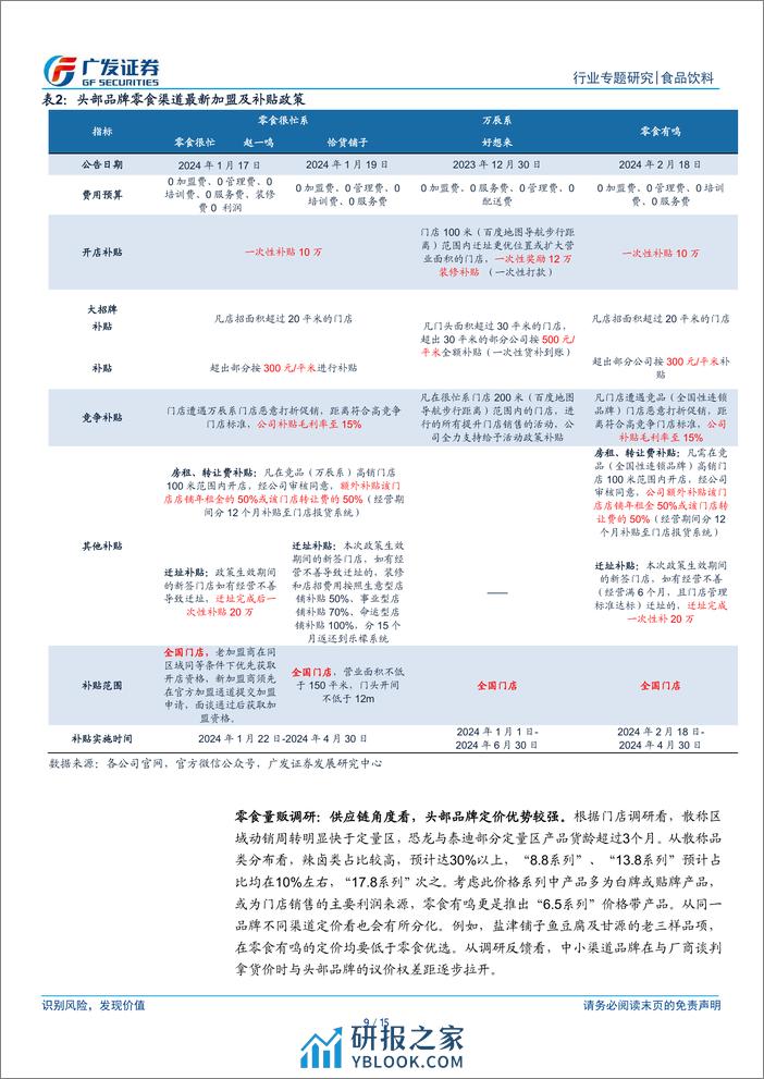 食品饮料行业春季糖酒会跟踪：动销改善，信心边际恢复-240317-广发证券-15页 - 第8页预览图