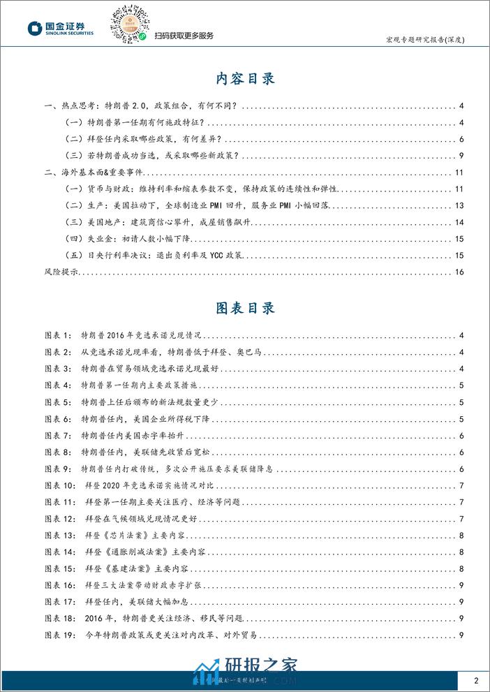 美国大选系列之五-特朗普2.0：政策组合，有何不同？-240323-国金证券-17页 - 第2页预览图