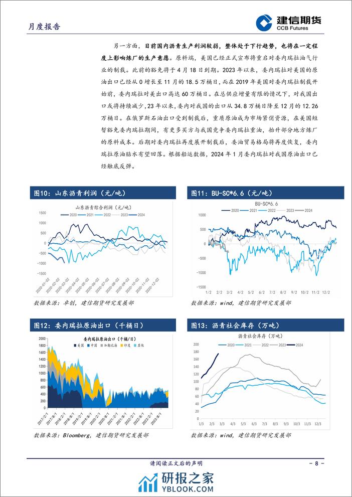 沥青月报：需求边际复苏-20240301-建信期货-12页 - 第8页预览图