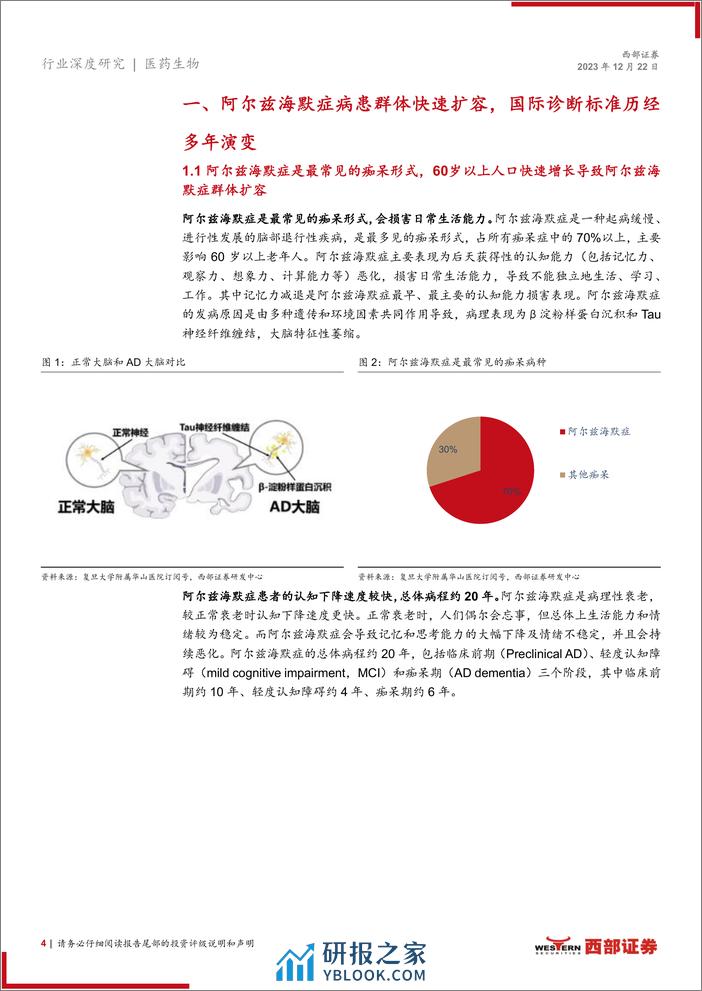 阿尔兹海默症诊断行业深度报告：阿尔兹海默症行业机遇已来，诊断市场未来可期 - 第4页预览图