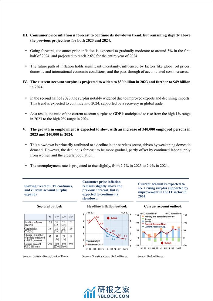 韩国央行-韩国经济展望（2023年11月），完整版（英）-120页 - 第6页预览图