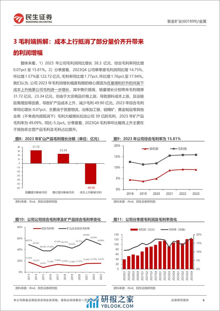 深度报告-20240325-民生证券-紫金矿业-601899.SH-2023年年报深度点评_飞龙在天_35页_3mb - 第6页预览图