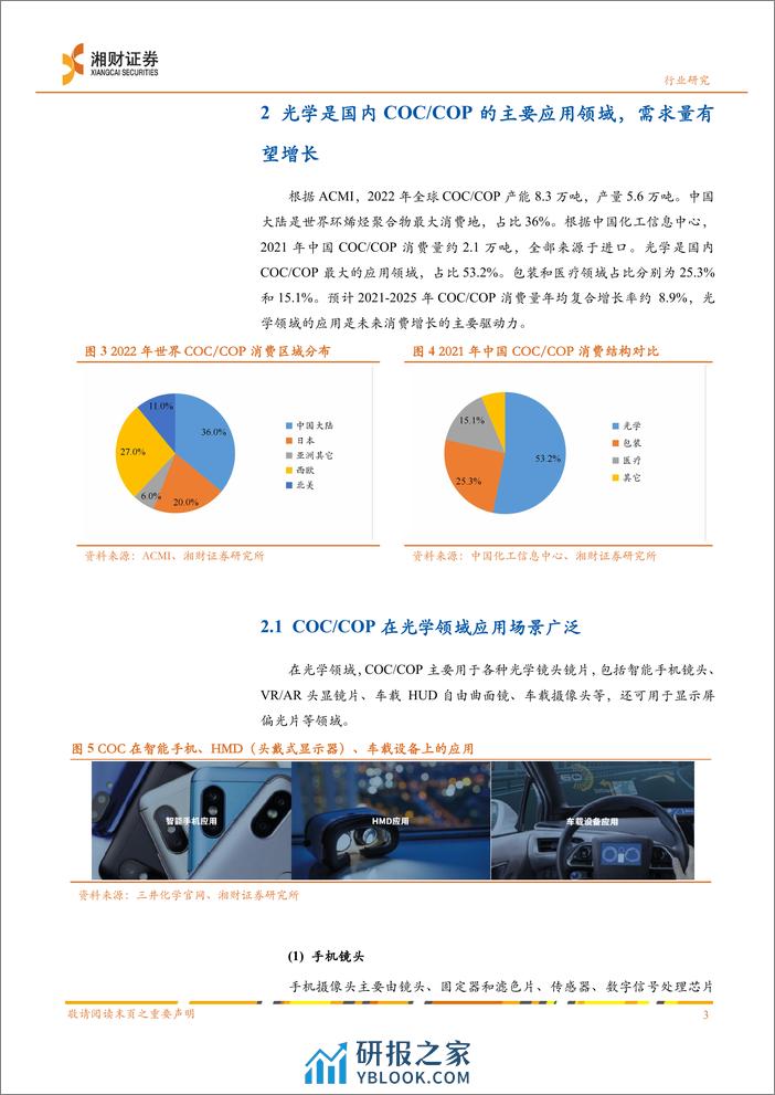 塑料行业报告：COC_COP国产化获得突破，光学等应用领域需求可期 (1) - 第5页预览图