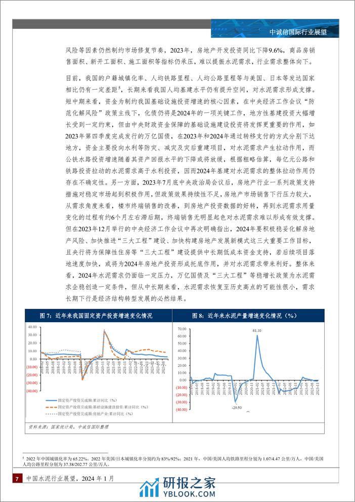 中诚信国际-水泥行业：中国水泥行业展望，2024年1月 - 第7页预览图