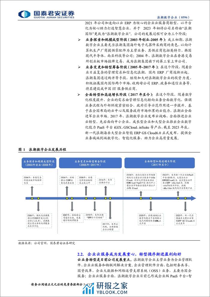 浪潮数字企业(0596.HK)首次覆盖报告：国资ERP领军者，乘国产化浪潮加速云转型-240406-国泰君安-17页 - 第5页预览图