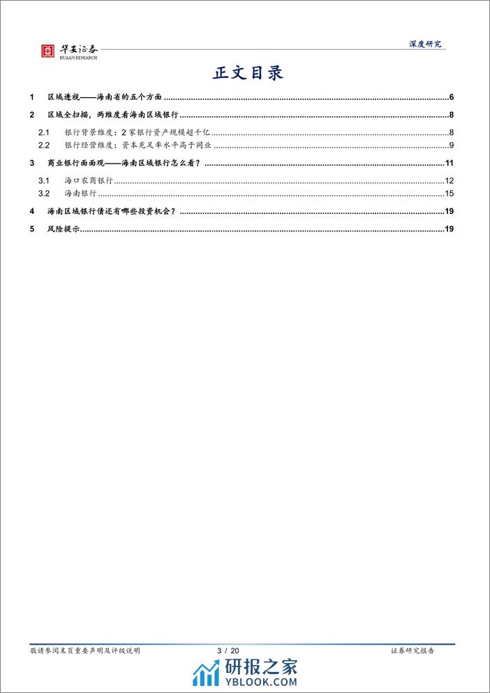 华安证券-银行地方志-二十七-：海南区域性银行全景图 - 第3页预览图