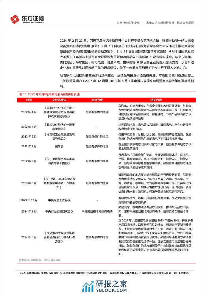 家电行业深度报告：家电以旧换新渐行渐近，机会如何把握-240405-东方证券-13页 - 第4页预览图