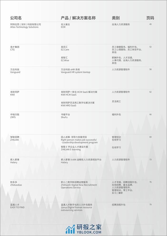 HRflag：2024中国市场主流人力资源创新产品、解决方案集锦与速查手册 - 第3页预览图