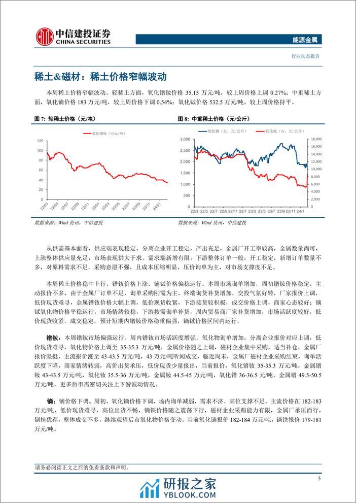 能源金属行业动态：下游排产持续回升叠加环保扰动，锂价仍阶段性偏强运行-240317-中信建投-12页 - 第7页预览图