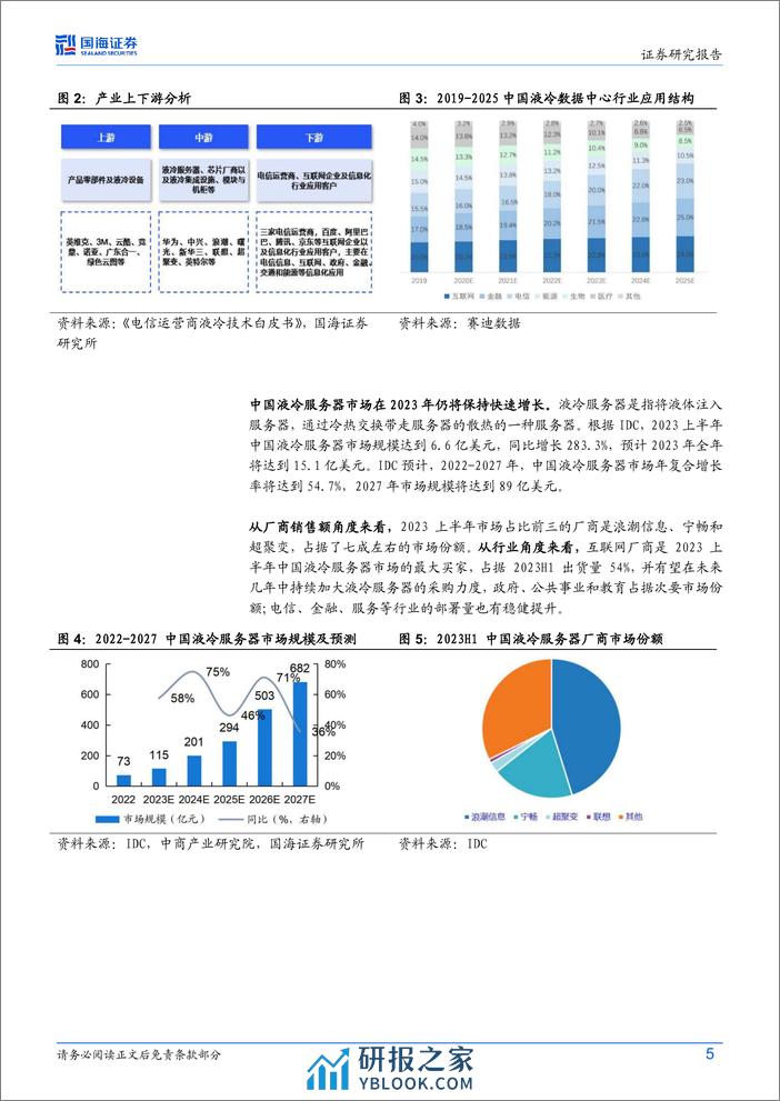 国海证券：计算机行业专题研究-液冷-算力+双碳提振需求-将迎来规模化推广 - 第5页预览图