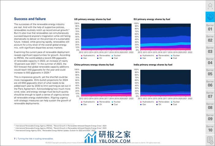 扭转趋势：解决可再生能源规模化进程中的障碍与挑战-英 - 第7页预览图