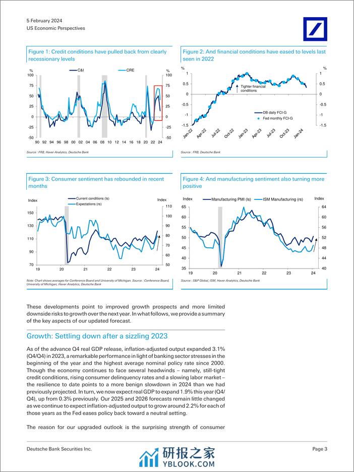 Deutsche Bank-US Economic Perspectives Outlook update Back in (the) blac...-106358100 - 第3页预览图