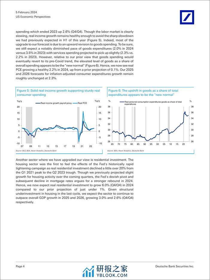 Deutsche Bank-US Economic Perspectives Outlook update Back in (the) blac...-106358100 - 第4页预览图