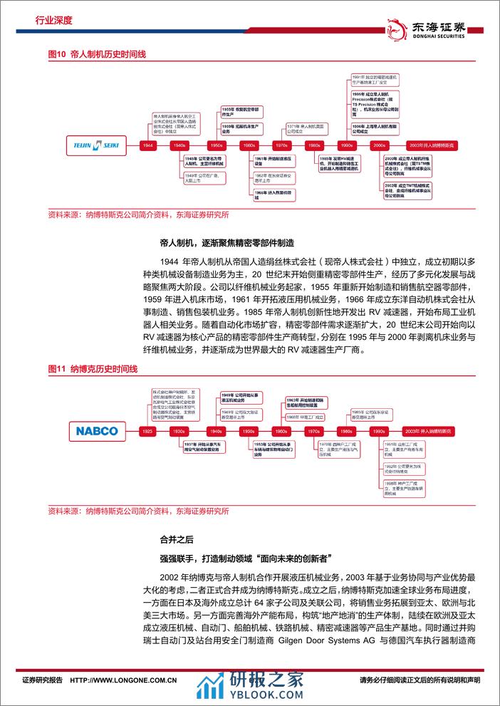 东海证券：机械设备深度-减速机专题（三）-纳博特斯克-行稳致远-进而有为 - 第8页预览图