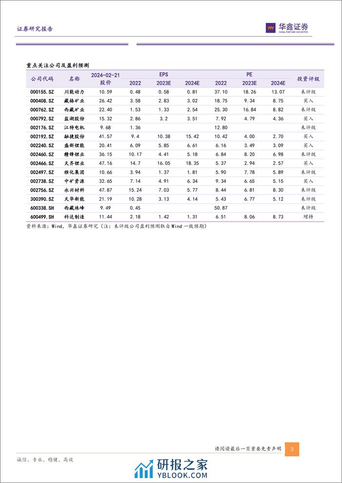 小金属行业深度报告-锂价寻底之旅-全球锂资源供应最新盘点-华鑫证券 - 第3页预览图