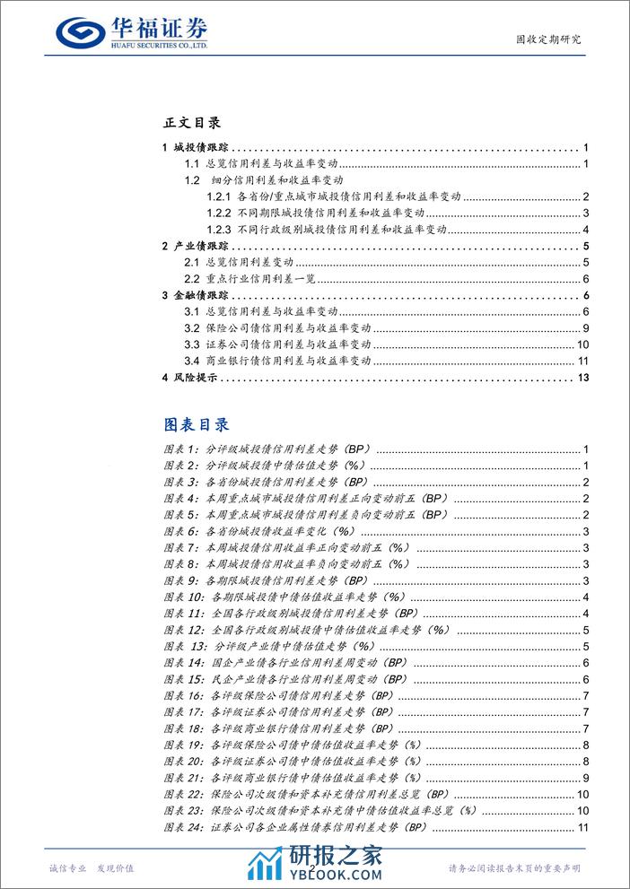 【华福固收跟踪】城投%26产业%26金融利差与估值周跟踪-240308-华福证券-18页 - 第2页预览图