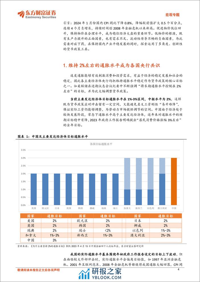 宏观专题：走出低通胀的政策路径-20240223-东方财富证券-20页 - 第4页预览图