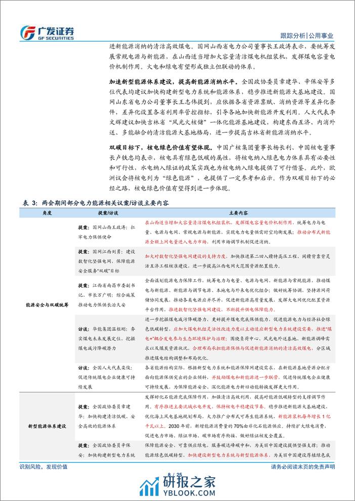 公用事业行业深度跟踪：两会进行时，能源安全是公用事业化的加速器-240310-广发证券-25页 - 第8页预览图