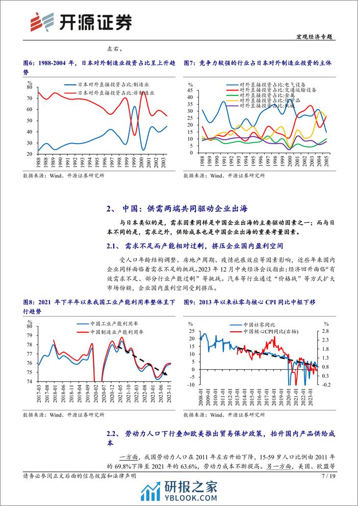 宏观经济专题：企业出海的动因分析及行业筛选-20240205-开源证券-19页 - 第7页预览图