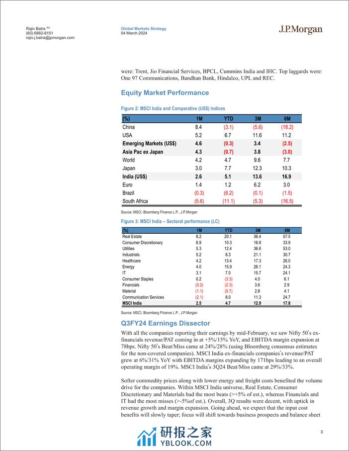 JPMorgan-India Equity Strategy February 2024 Wrap – Scaling new highs-106834724 - 第3页预览图