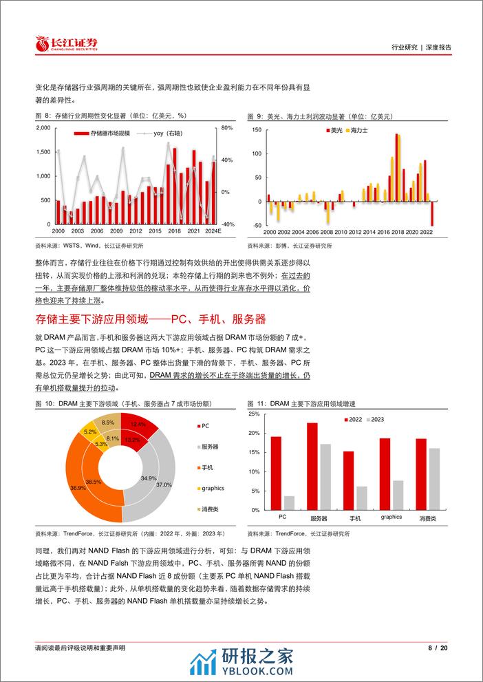 存储行业：生成式AI引爆新成长，顺周期逻辑持续演绎 - 第8页预览图