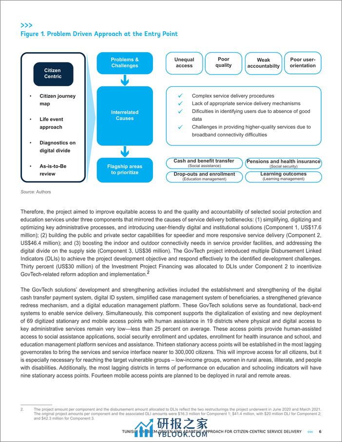 世界银行-突尼斯：以公民为中心提供服务的问题驱动和适应性方法（英）-2024-12页 - 第6页预览图