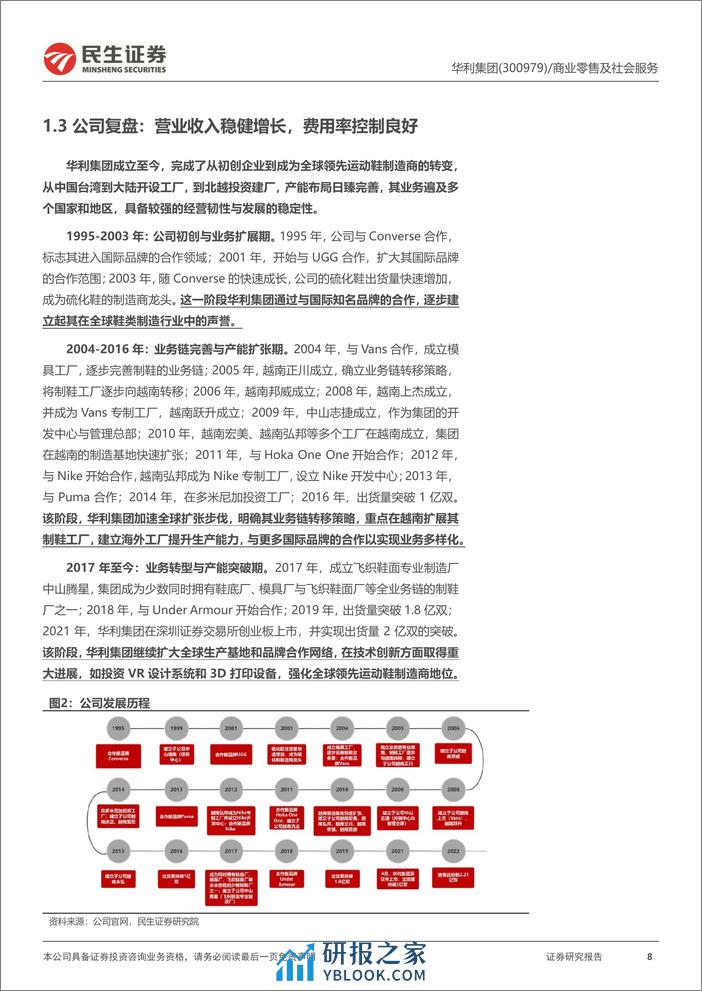 深度报告-20240116-民生证券-华利集团-300979.SZ-深度报告_运动鞋履代工龙头_产能扩张与产品结构优化带来新增量_34页_1mb - 第8页预览图