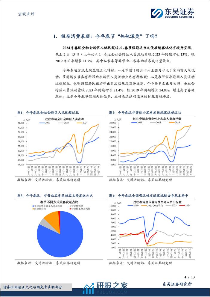 宏观点评：今年春节“热辣滚烫”了吗？-20240217-东吴证券-13页 - 第4页预览图