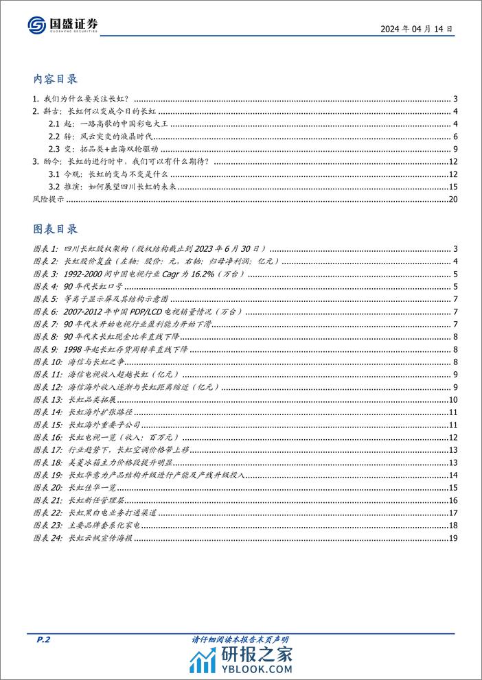 国盛证券-家用电器：国企改革系列之四：四川长虹史 - 第2页预览图