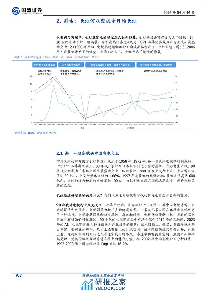 国盛证券-家用电器：国企改革系列之四：四川长虹史 - 第4页预览图