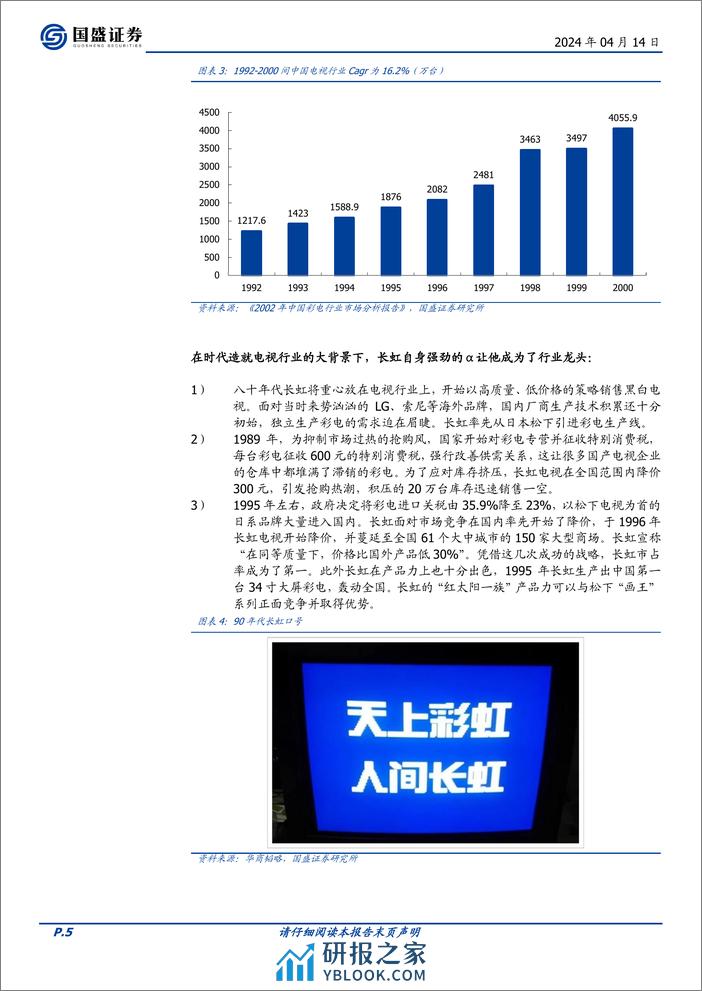 国盛证券-家用电器：国企改革系列之四：四川长虹史 - 第5页预览图