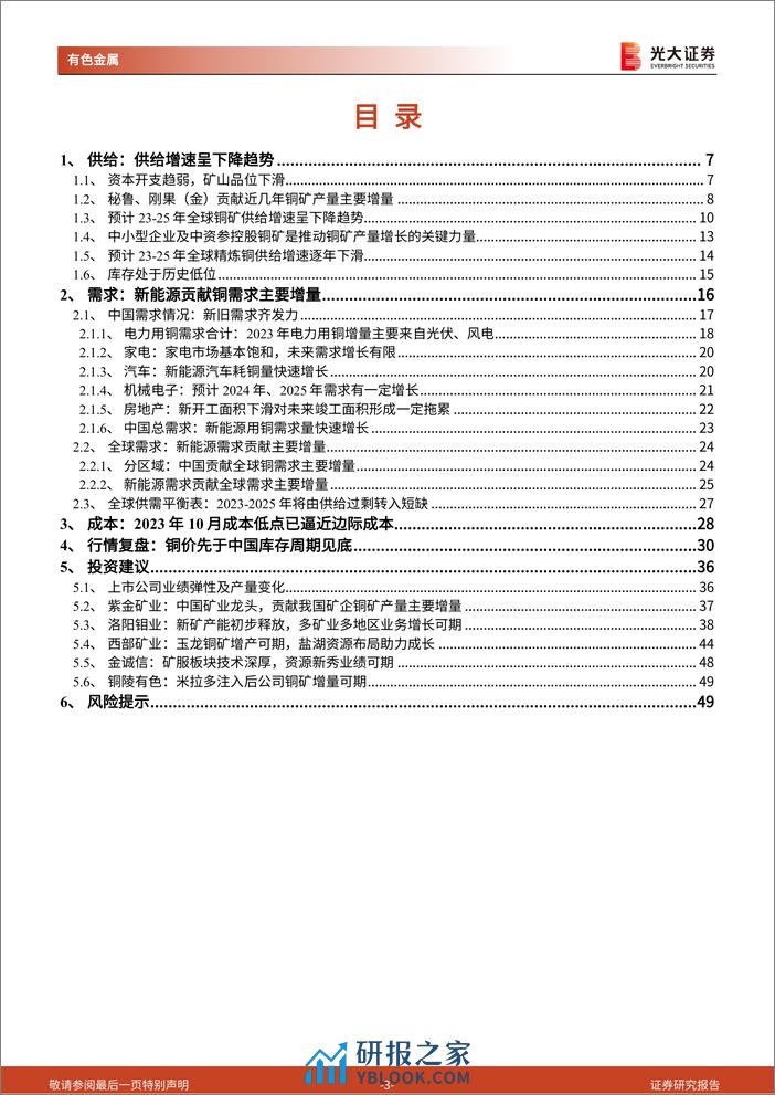 铜行业深度报告：供给增速放缓，缺口渐趋显现-240312-光大证券-50页 - 第2页预览图