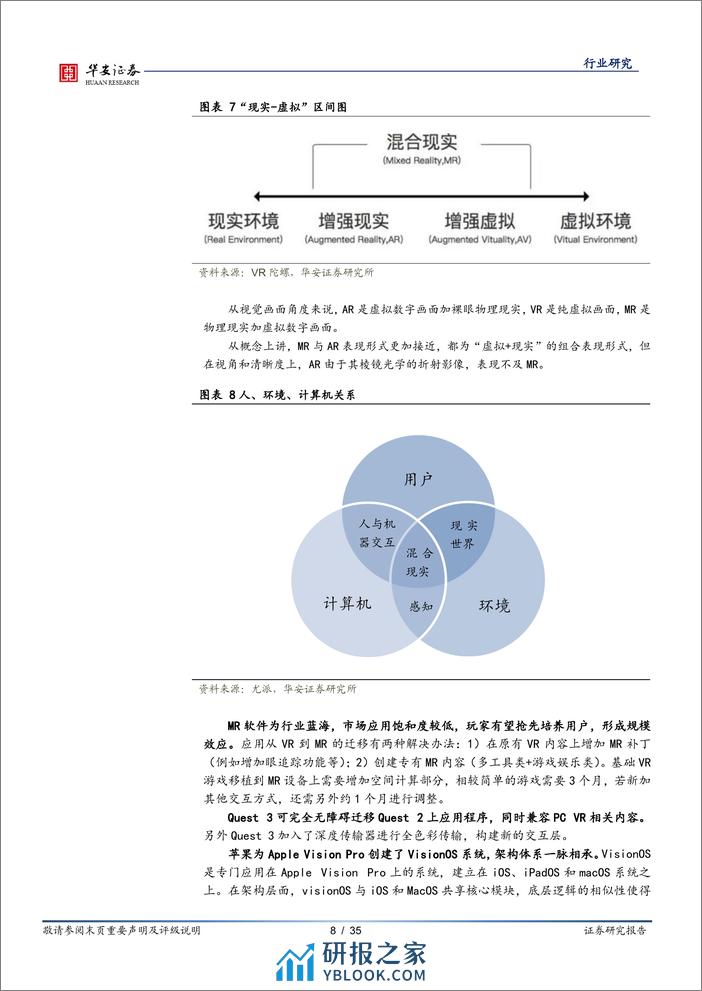 华安证券-传媒行业：MR技术突破升级苹果VP打开赛道空间-240109 - 第8页预览图