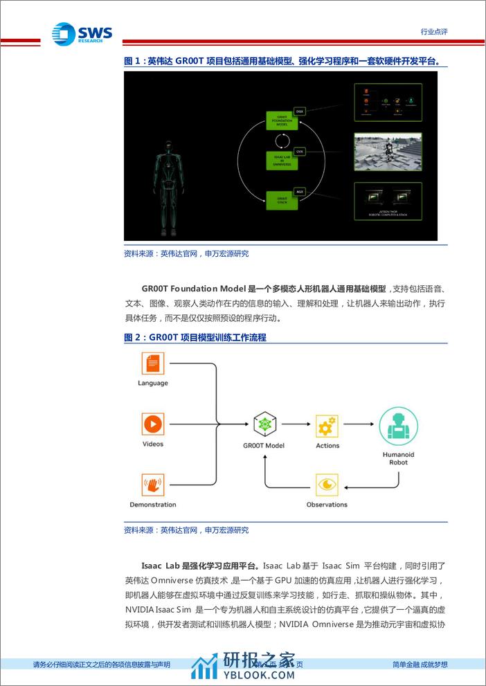 人形机器人行业点评：英伟达GR00T重磅发布，开启人形机器人产业生态建设-240324-申万宏源-11页 - 第3页预览图