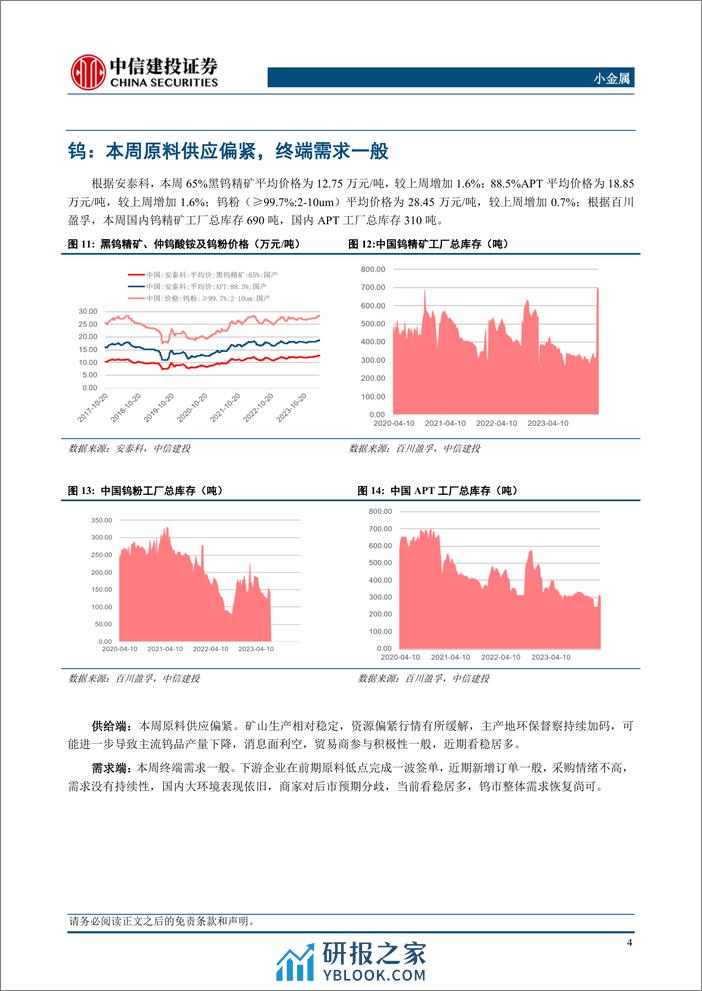 小金属行业：矿山停产加剧原料偏紧态势，光伏排产提升锑价蓄势待发-240407-中信建投-10页 - 第5页预览图