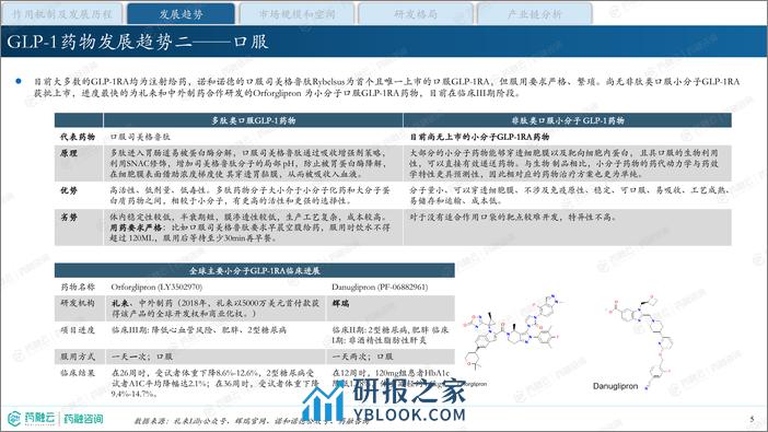 降糖减重明星药—GLP-1产业现状与未来发展报告-药融咨询 - 第5页预览图