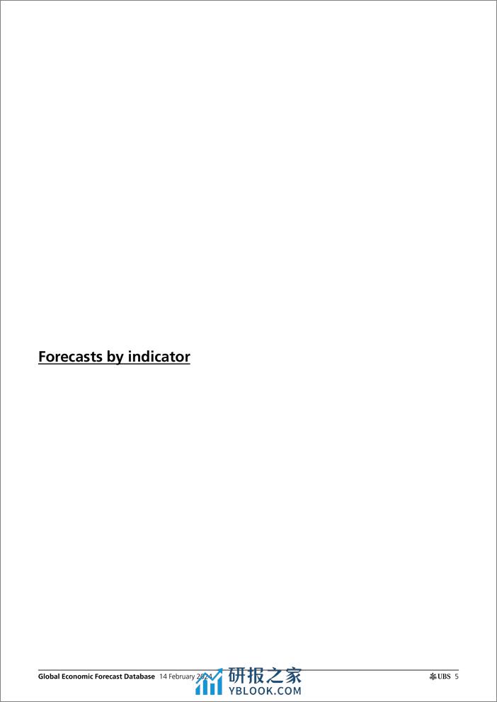 UBS Economics-Global Economic Forecast Database _UBS forecasts - changes t...-106527036 - 第5页预览图